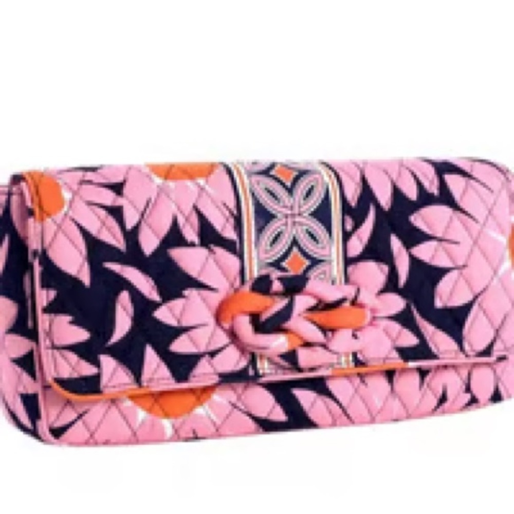 Vera Bradley "Loves Me" Quilted Floral Flap Shoulder Bag - Picture 2 of 7